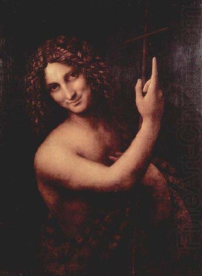 LEONARDO da Vinci Salai as John the Baptist china oil painting image